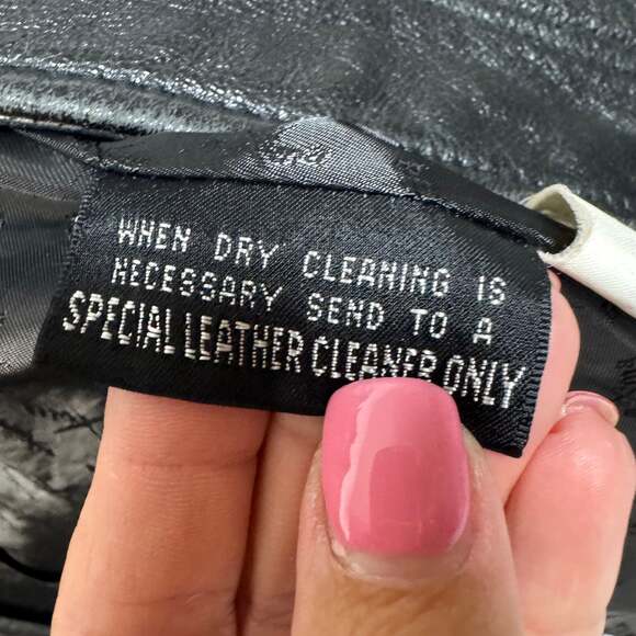 Wilsons Leather Black Men’s Jacket Size L - Picture 8 of 9